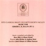 Cecchetti Music for Grades I, II, III & IV(PT 1)　レッスンCD